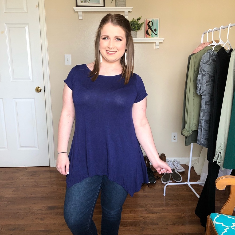Navy Blue Top